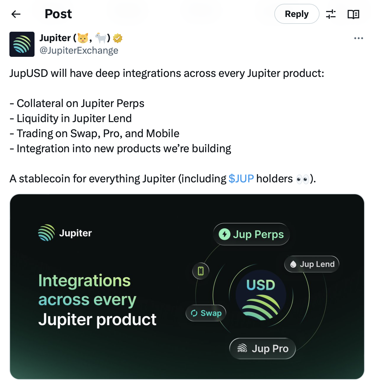 Jupiter và Ethena Labs Ra Mắt Stablecoin Mới Trên Nền Tảng Solana – Đột Phá Mới Cho Thị Trường Crypto
