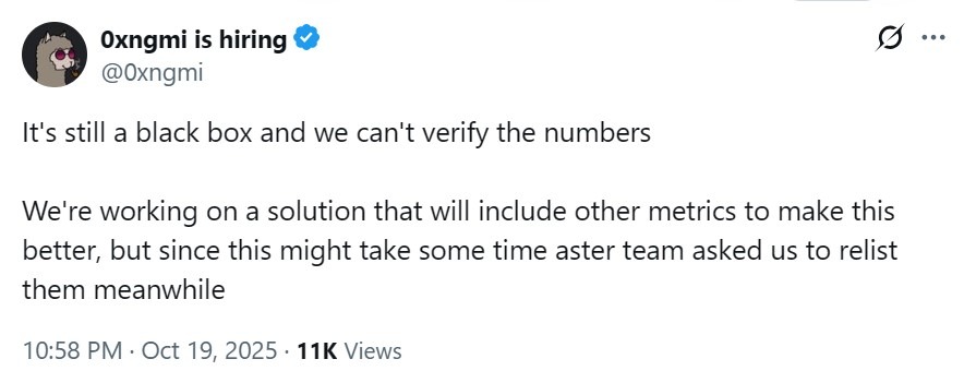 DefiLlama Quietly Relists Aster After Data Integrity Dispute – Điều Gì Đã Xảy Ra?