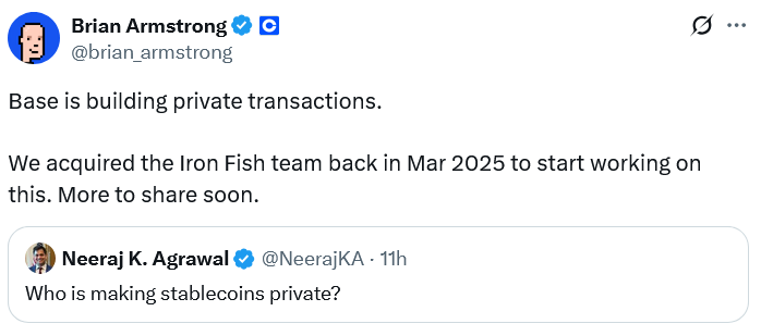 Brian Armstrong Says Privacy Transactions Are Coming to Base – Bước Tiến Mới Cho Quyền Riêng Tư Trên Ethereum Layer 2