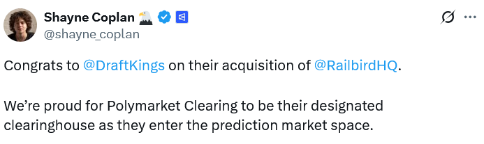DraftKings Ra Mắt Thị Trường Dự Đoán Mới, Hợp Tác Với Clearinghouse Của Polymarket
