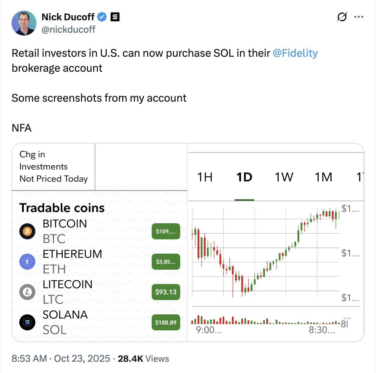 Fidelity Taps SOL As the Newest Crypto Offered To Clients – Solana Chính Thức Có Mặt Trên Nền Tảng Của Fidelity