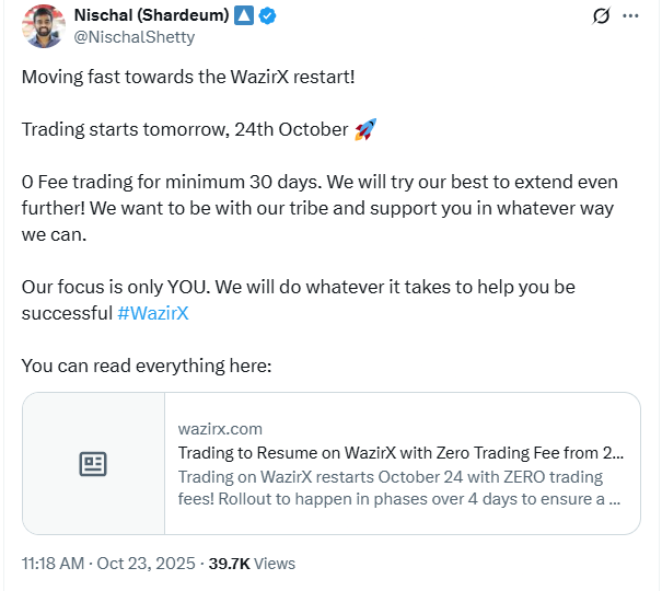 WazirX Shutdown Ends, UK FCA Targets HTX: Global Express