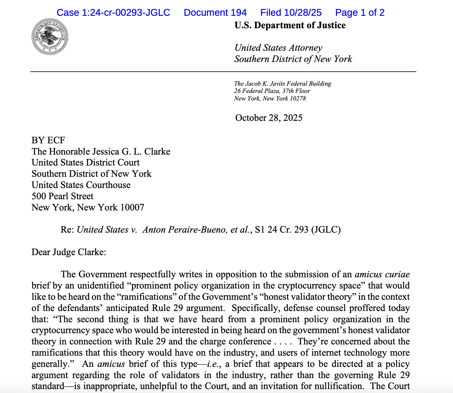 US Prosecutors Object to Crypto Policy Arguments amid MEV Bot Trial – Vụ Án MEV Bot Gây Chấn Động Thị Trường Crypto