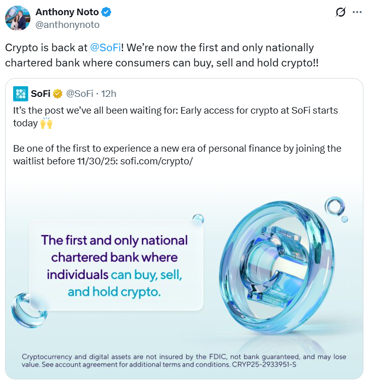 SoFi Bank Giới Thiệu Tính Năng Giao Dịch Tiền Mã Hóa Cho Khách Hàng – Cơ Hội Mới Cho Nhà Đầu Tư Việt