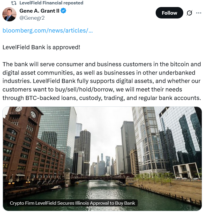 LevelField Financial Nhận Phê Duyệt Mua Lại Ngân Hàng Chicago – Bước Tiến Chiến Lược Trong Ngành Tài Chính Mỹ