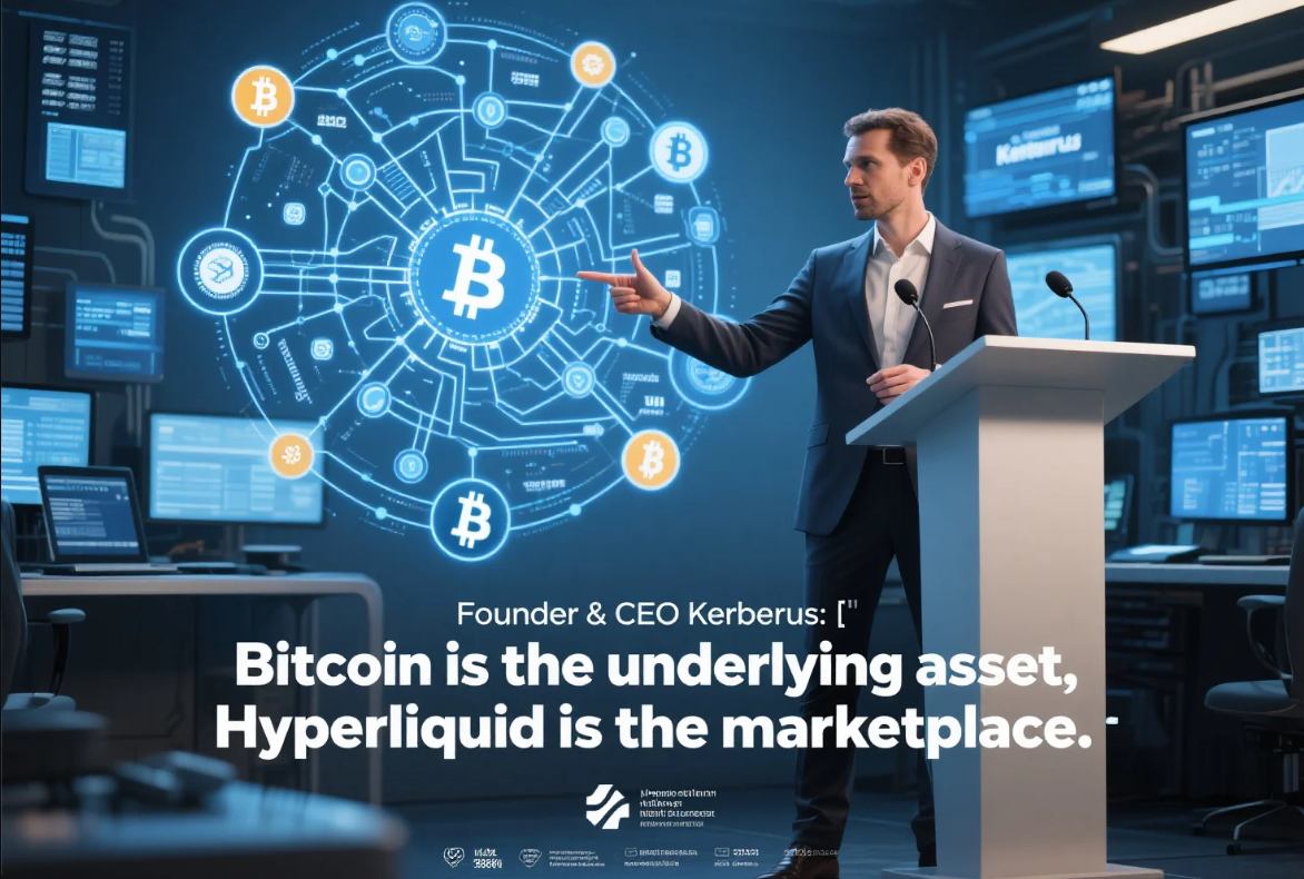 Founder & CEO Kerberus: “Bitcoin là tài sản nền, Hyperliquid là chợ giao dịch.”